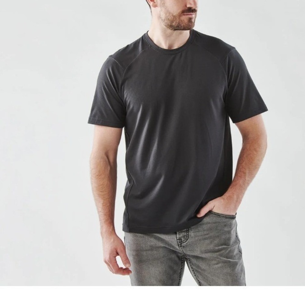 Stormtech Mens Tundra Performance Short Sleeve Tee TFX2 Graphite Large‎